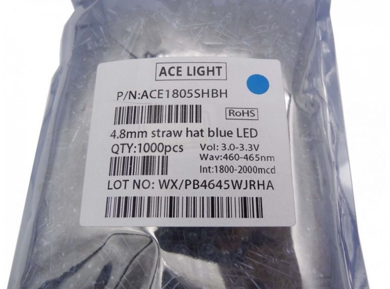 LED کلاهی آبی مارک ACE LIGHT