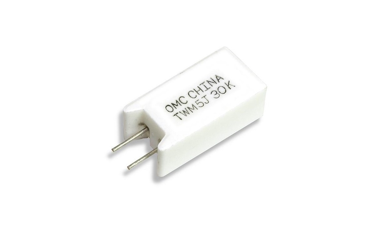 مقاومت آجری ایستاده 390 اهم 5W مقاومت آجری ایستاده 390 اهم 5W