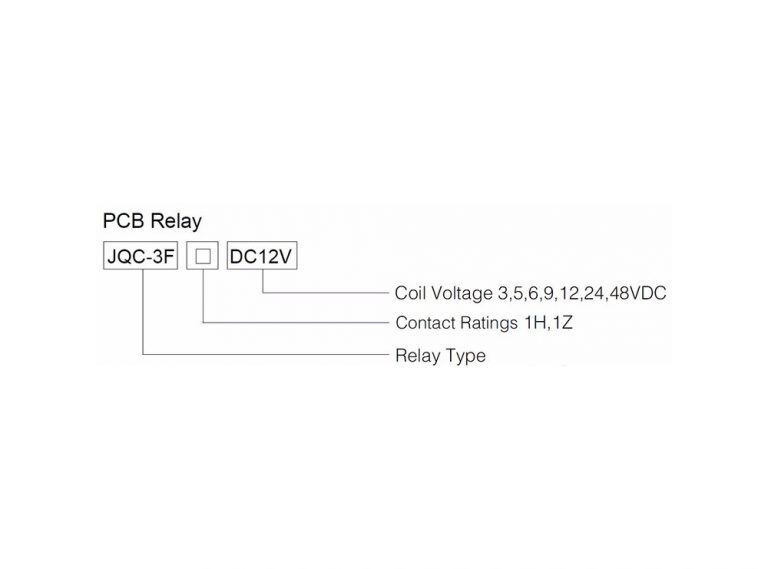 رله 12V تک کنتاکت 10A میلون مارک QIANJI کد JQC-3F(T73)-12VDC