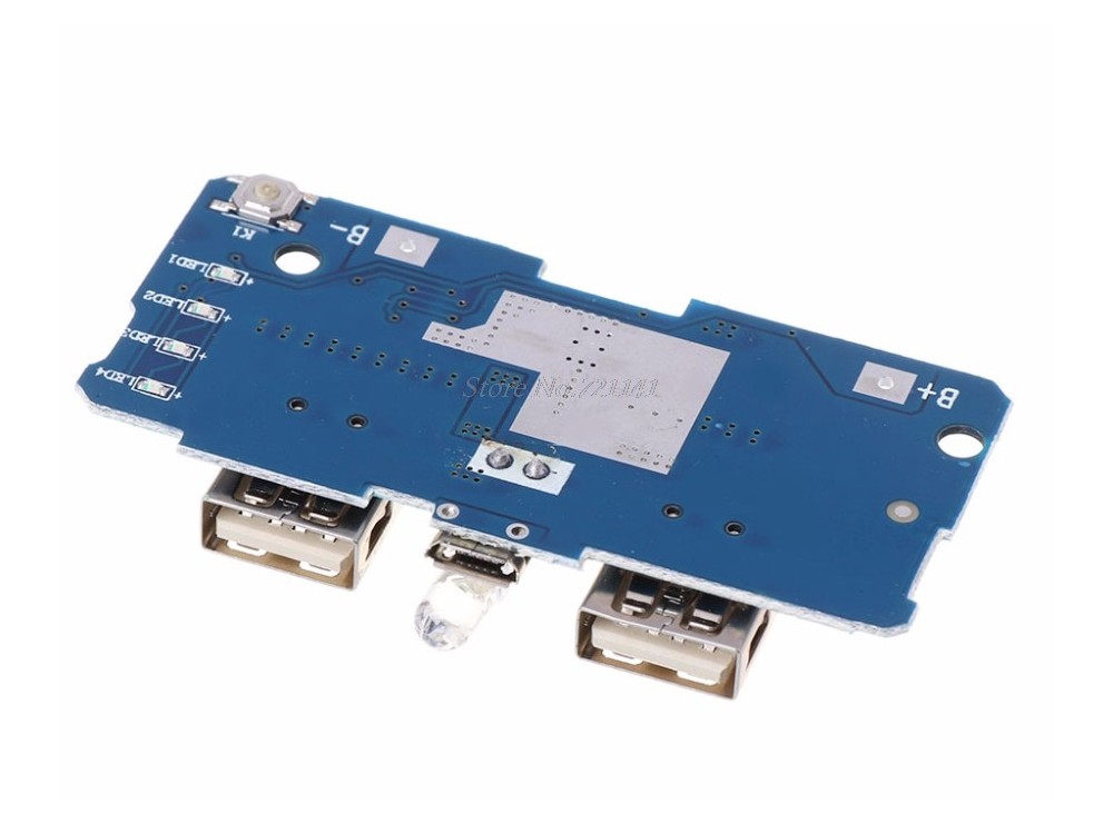 ماژول ساخت پاوربانک دارای دو خروجی 5V 1A , 2A USB ماژول ساخت پاوربانک دارای دو خروجی 5V 1A , 2A USB